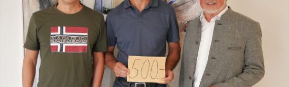 Raimund Drössel: 500,00 €